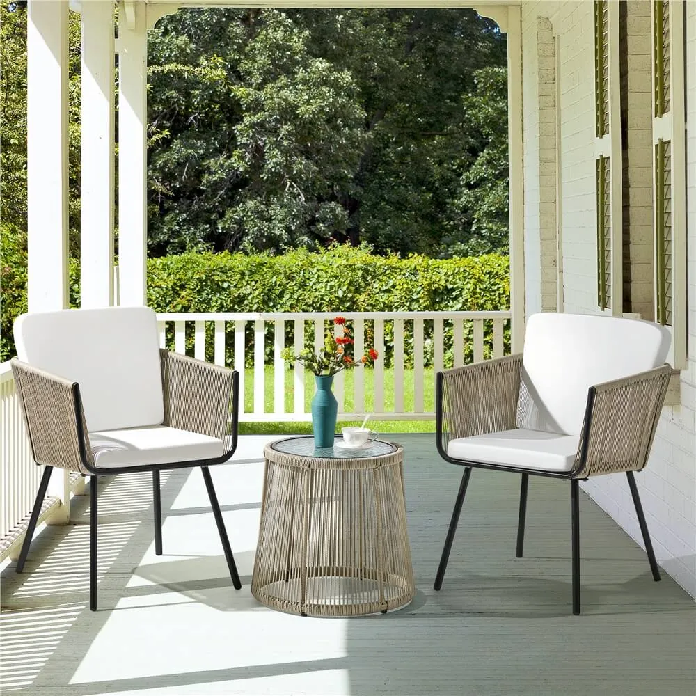 Yaheetech 3 Piece Conversation Bistro Set