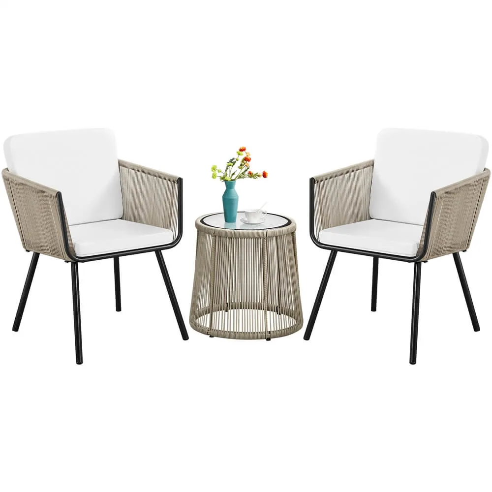 Yaheetech 3 Piece Conversation Bistro Set